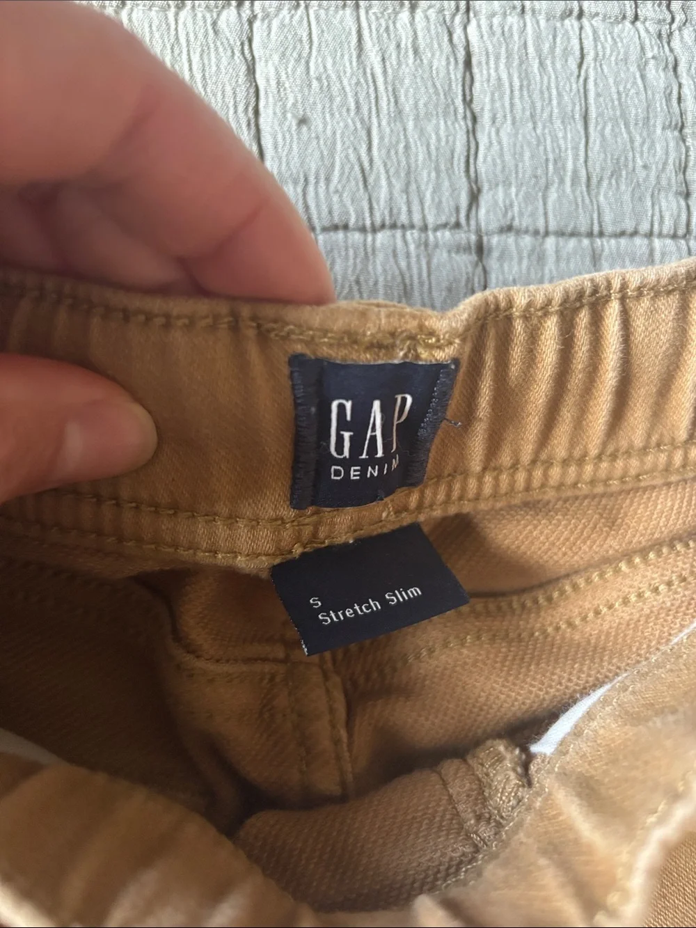 GAP boys Brown stretch  slim fit pants with Drawstring